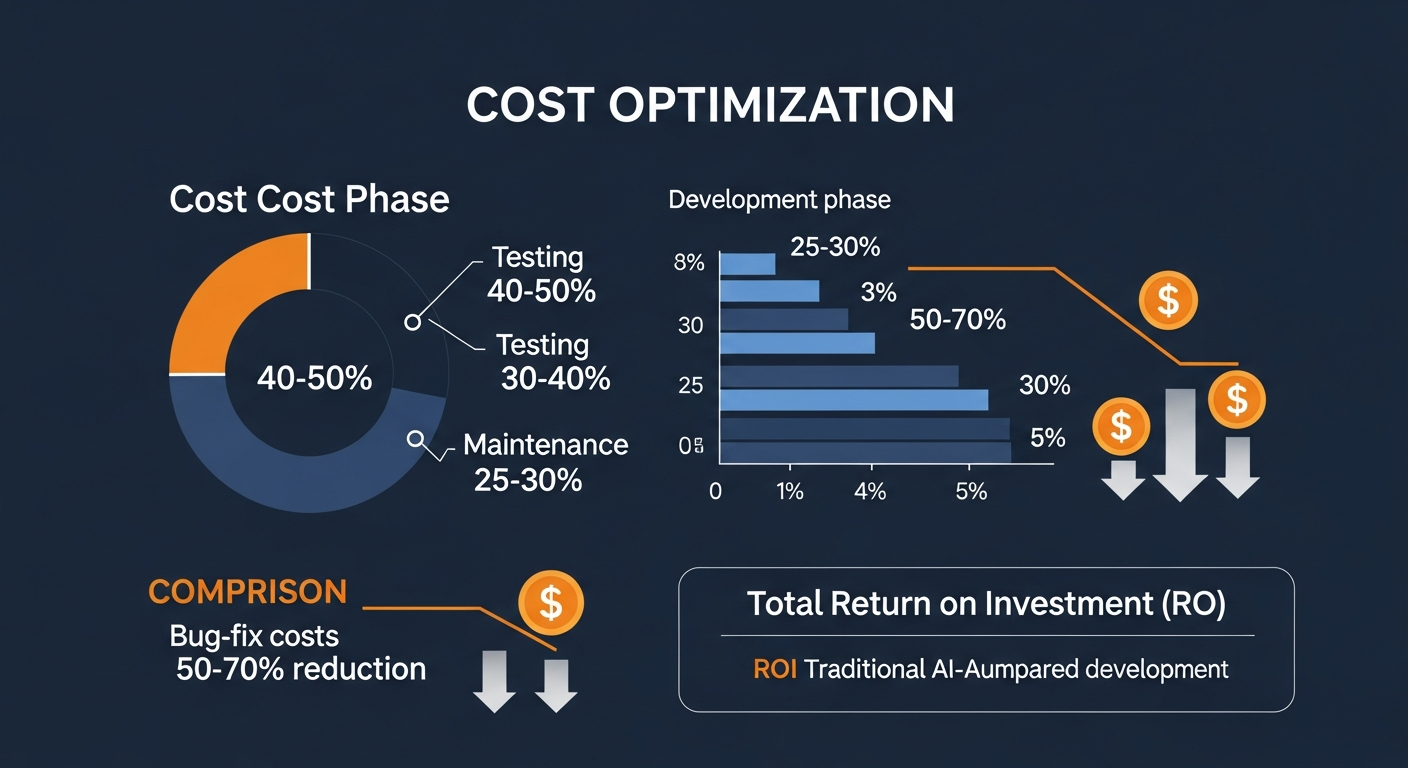 Cost Optimization from AI-Augmented Software Development Across SDLC