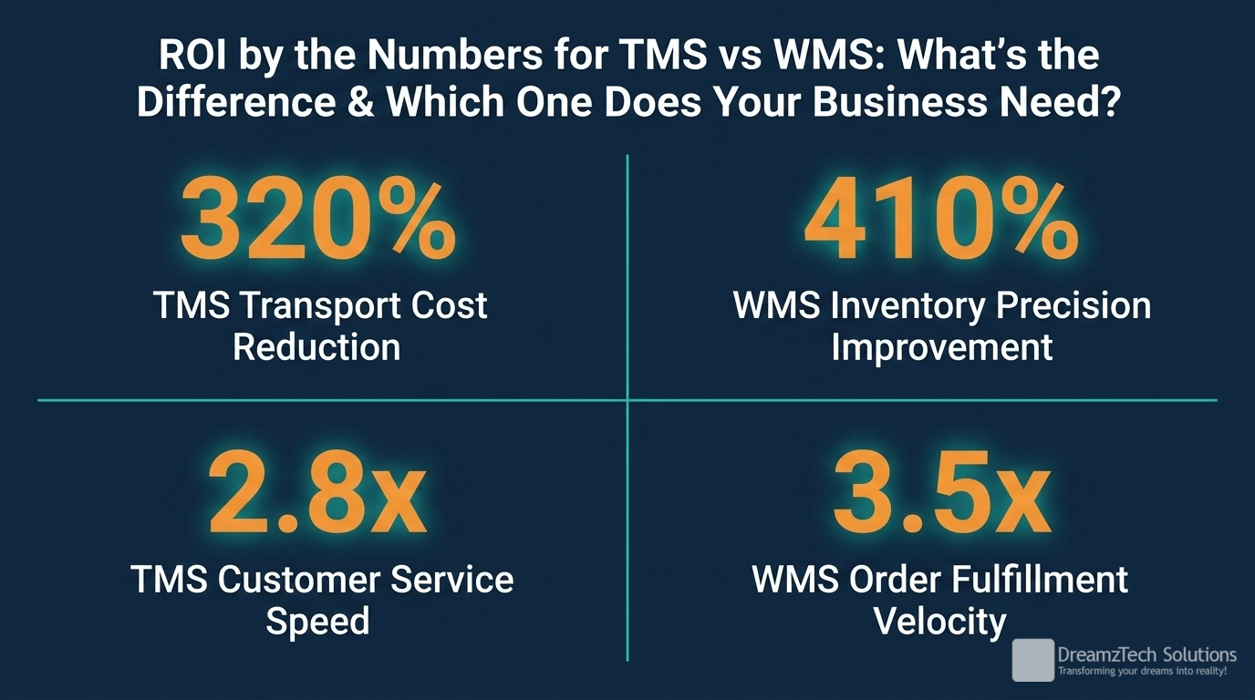 TMS vs WMS: What's the Difference & Which One Does Your Business Need? ROI metrics