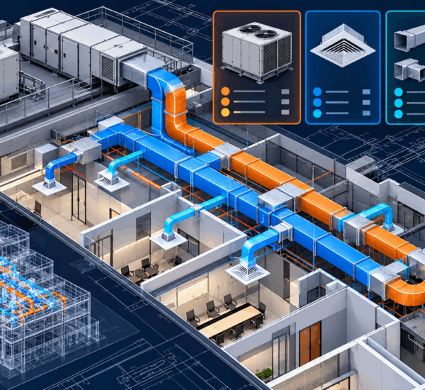 HVAC takeoff software identifying equipment, air devices, ductwork and fittings