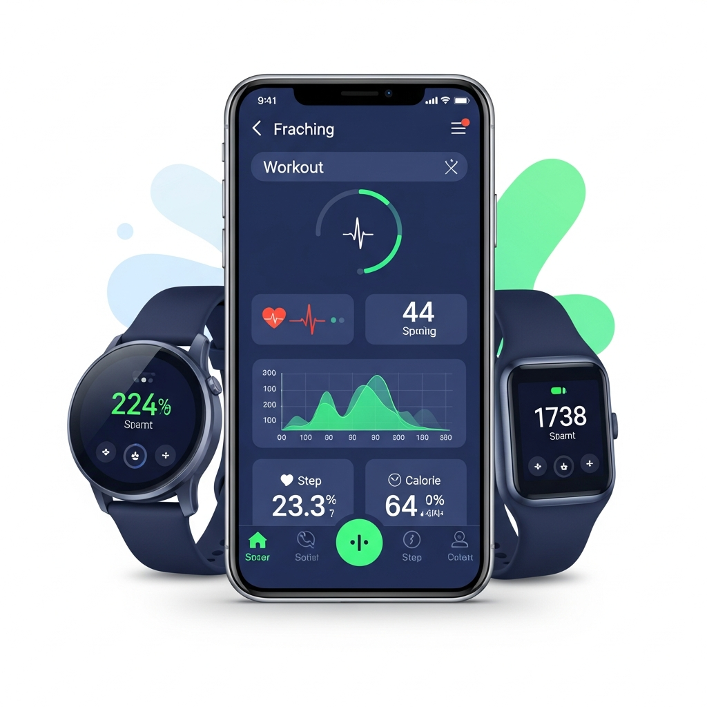 Fitness App Development Company - DreamzTech custom fitness app with workout tracking, wearable integration, and health monitoring