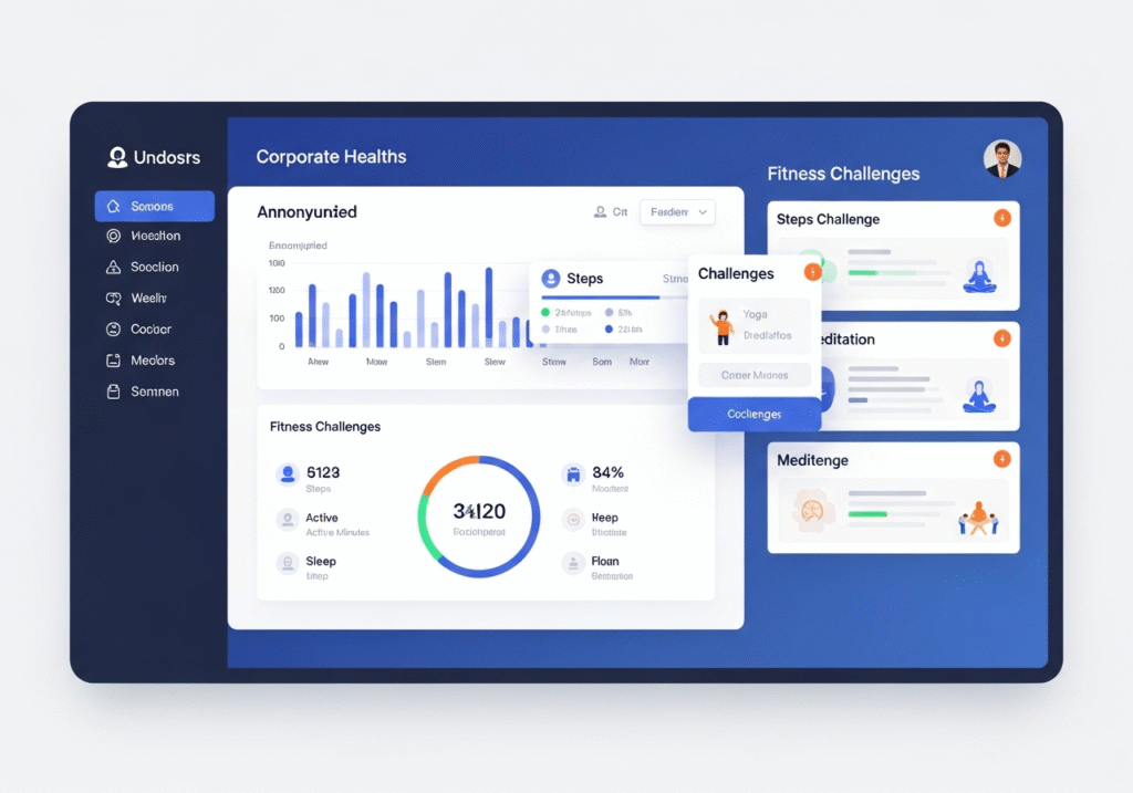 Corporate employee wellness tracking platform case study