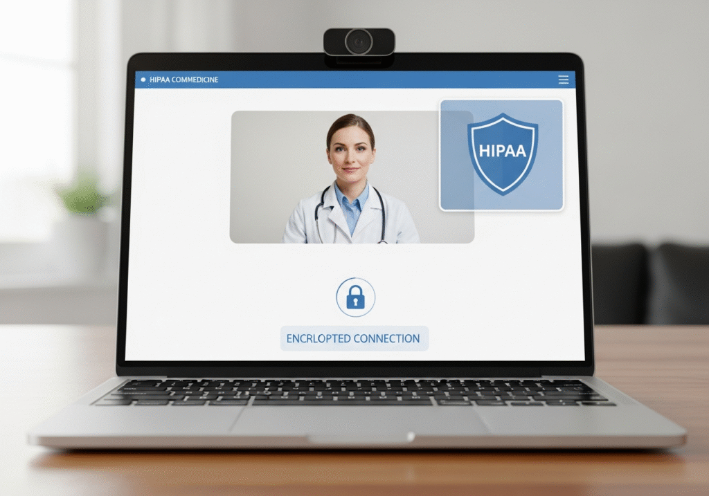 HIPAA compliant telehealth platform security case study