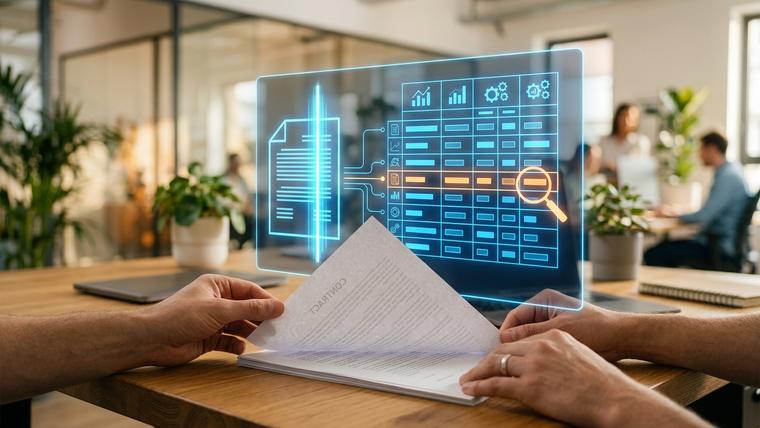 AI document processing extracting structured data from contracts and forms