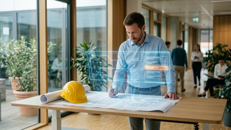 AI estimating software performing automated quantity takeoff from construction drawings