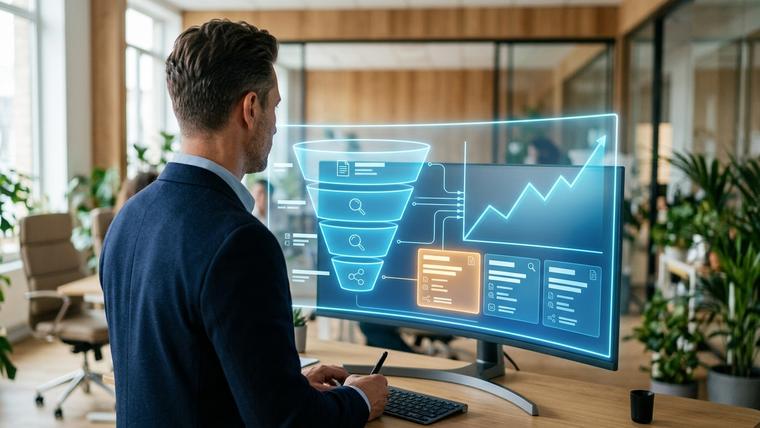 AI sales pipeline scoring and revenue forecasting dashboard