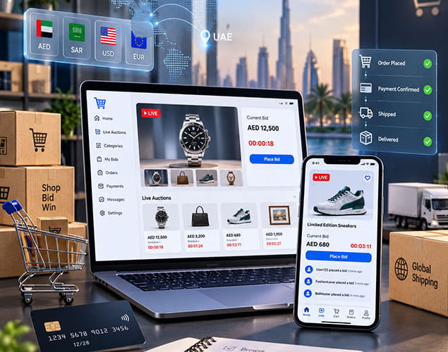 Live Commerce and Real Time Auction Marketplace Platform Case Study