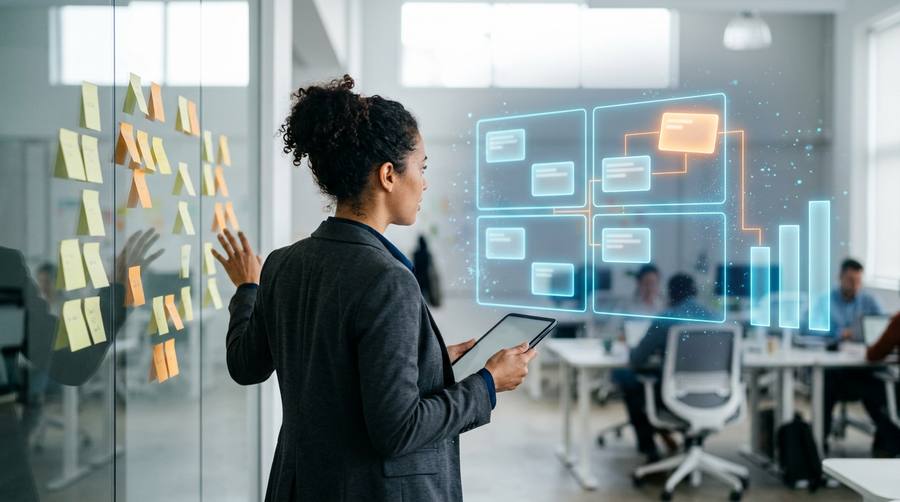 Product manager ranking a modernization backlog by business value and risk