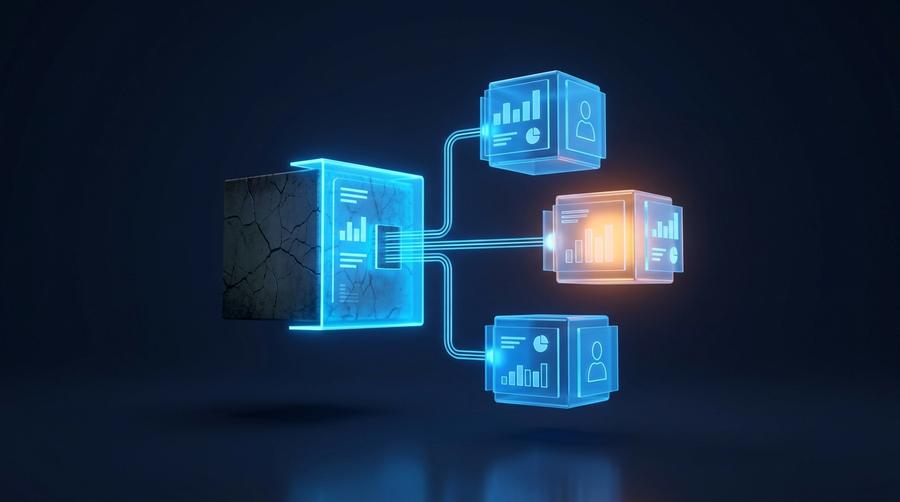 Legacy Python application wrapped by a facade and replaced by modern services