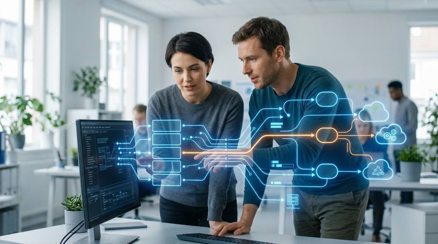 Legacy software functions gradually replaced by new services using the strangler pattern