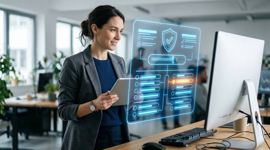 QA engineer validating functionality, performance, security and data before cutover