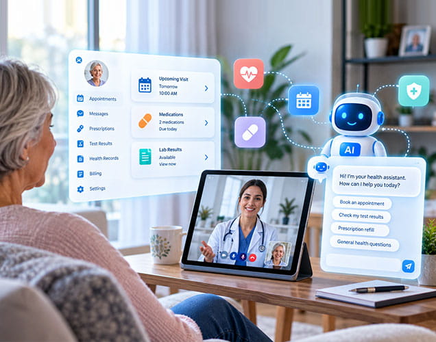 Telehealth Patient Portal with AI Chatbot for Digital Patient Engagement